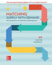 bokomslag Matching Supply with Demand: An Introduction to Operations Management