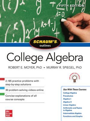 bokomslag Schaum's Outline of College Algebra, Fifth Edition