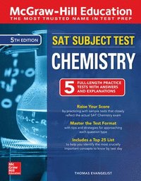 bokomslag McGraw-Hill Education SAT Subject Test Chemistry, Fifth Edition