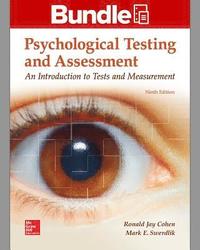 bokomslag Gen Combo Looseleaf Psychological Testing and Assessment; Connect Access Card
