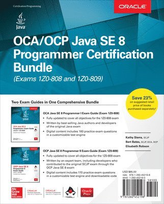 bokomslag OCA/OCP Java SE 8 Programmer Certification Bundle (Exams 1Z0-808 and 1Z0-809)