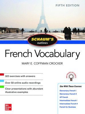 bokomslag Schaum's Outline of French Vocabulary, Fifth Edition