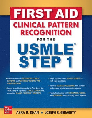 bokomslag First Aid Clinical Pattern Recognition for the USMLE Step 1