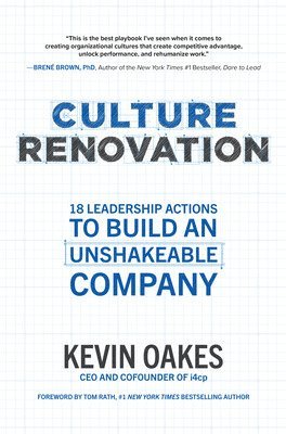 bokomslag Culture Renovation: 18 Leadership Actions to Build an Unshakeable Company