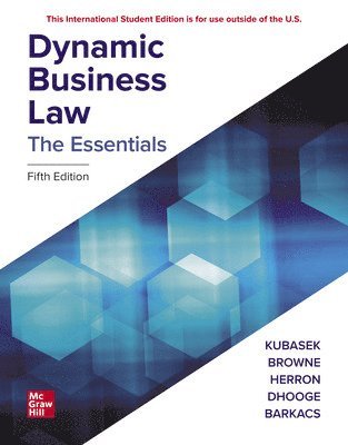 ISE Dynamic Business Law: The Essentials 1