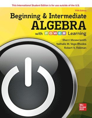 bokomslag ISE Beginning and Intermediate Algebra with P.O.W.E.R. Learning