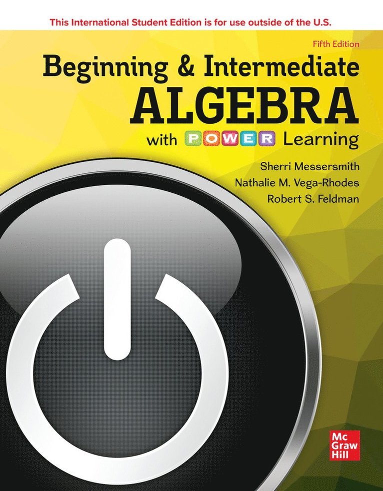 ISE Beginning and Intermediate Algebra with P.O.W.E.R. Learning 1