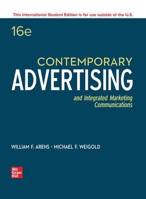 William Arens, Michael Weigold, Christian Arens - ISE Contemporary Advertising, Häftad