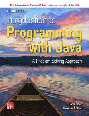 ISE Introduction to Programming with Java: A Problem Solving Approach 1