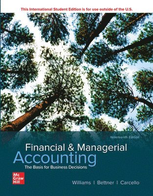 bokomslag ISE Financial & Managerial Accounting