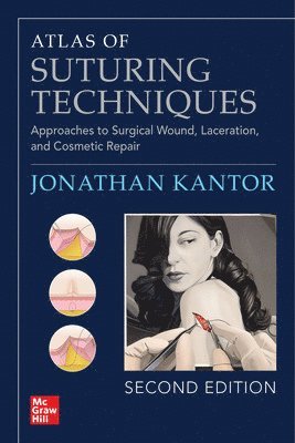 Jonathan Kantor - Atlas of Suturing Techniques: Approaches to Surgical Wound, Laceration, and Cosmetic Repair, Second Edition, Häftad