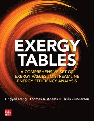 Lingyan Deng, Thomas A. Adams II, Truls Gundersen, Thomas A Adams II - Exergy Tables: A Comprehensive Set of Exergy Values to Streamline Energy Efficiency Analysis, Häftad