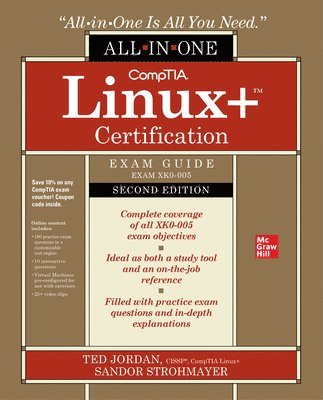 bokomslag CompTIA Linux+ Certification All-in-One Exam Guide, Second Edition (Exam XK0-005)