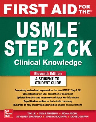 First Aid for the USMLE Step 2 CK, Eleventh Edition 1