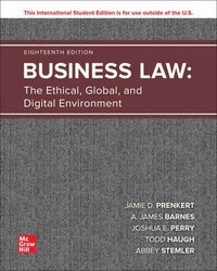 bokomslag Business Law: The Ethical Global and Digital Environment ISE