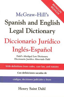 McGraw Hill's Spanish/English Legal Dict (PB) 1