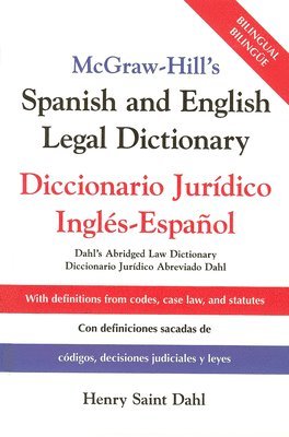 McGraw Hill's Spanish/English Legal Dict (PB)