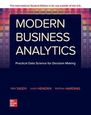 bokomslag Modern Business Analytics ISE