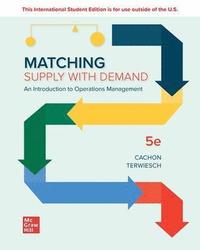 bokomslag Matching Supply with Demand: An Introduction to Operations Management ISE