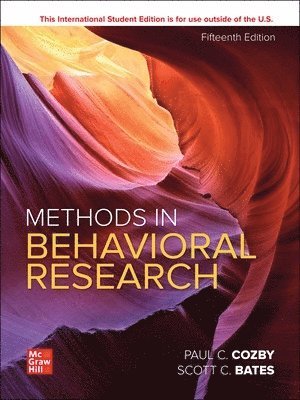 bokomslag Methods in Behavioral Research ISE