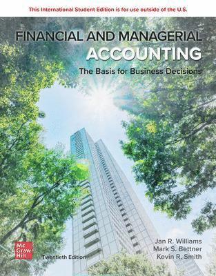 Financial & Managerial Accounting ISE 1