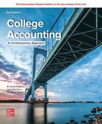 bokomslag College Accounting (A Contemporary Approach) ISE