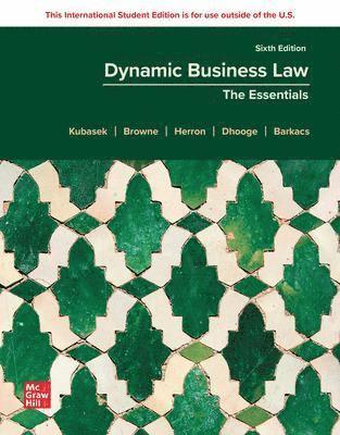Dynamic Business Law: The Essentials ISE 1
