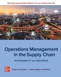 bokomslag Operations Management In The Supply Chain: Sustainability and Resilience: 2024 Release ISE