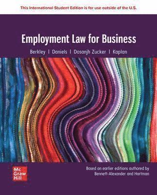 bokomslag Employment Law for Business: 2024 Release ISE