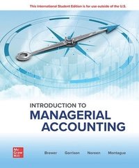 bokomslag Introduction to Managerial Accounting: 2024 Release ISE