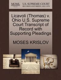 bokomslag Licavoli (Thomas) V. Ohio U.S. Supreme Court Transcript of Record with Supporting Pleadings