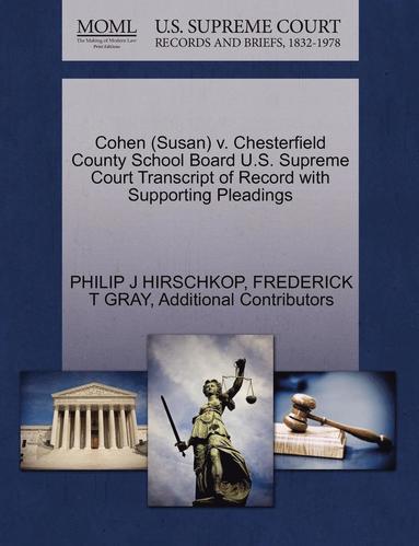 bokomslag Cohen (Susan) V. Chesterfield County School Board U.S. Supreme Court Transcript of Record with Supporting Pleadings