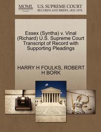 bokomslag Essex (Syntha) V. Vinal (Richard) U.S. Supreme Court Transcript of Record with Supporting Pleadings