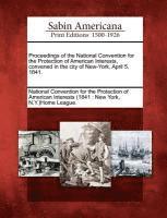 bokomslag Proceedings of the National Convention for the Protection of American Interests, Convened in the City of New-York, April 5, 1841.