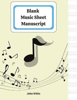 bokomslag Blank music sheet notebook for musicians