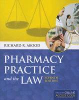Pharmacy Practice And The Law 1
