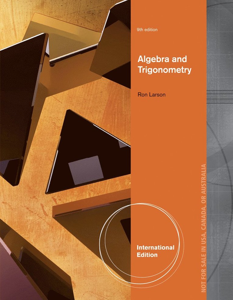 Algebra & Trigonometry, International Edition 1