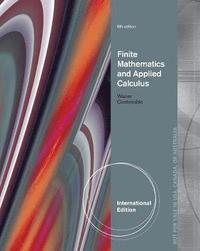 bokomslag Finite Mathematics and Applied Calculus, International Edition