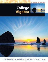 bokomslag Study Guide with Student Solutions Manual for Aufmanns College Algebra, 8th