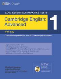 bokomslag Exam Essentials Practice Tests: Cambridge English Advanced 1 with Key and DVD-ROM