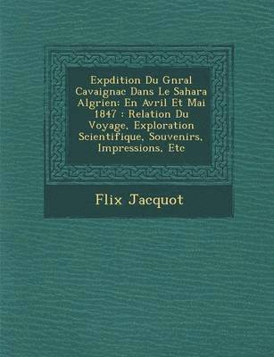 bokomslag Exp Dition Du G N Ral Cavaignac Dans Le Sahara Alg Rien