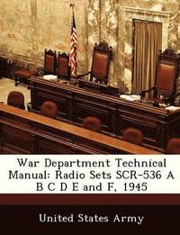 bokomslag War Department Technical Manual