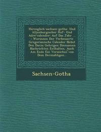 bokomslag Herzoglich-Sachsen-Gotha- Und Altenburgischer Hof- Und Adre- Calender