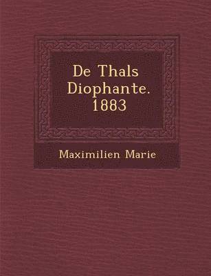 bokomslag de Thal S Diophante. 1883