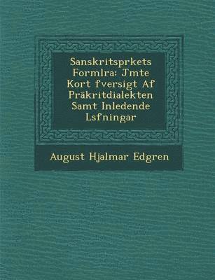 bokomslag Sanskritspr Kets Forml Ra