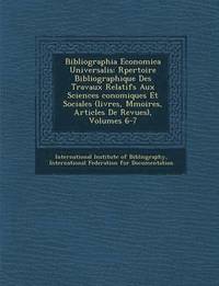 bokomslag Bibliographia Economica Universalis