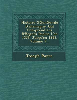 bokomslag Histoire G En Erale D'Allemagne