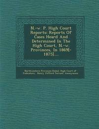 bokomslag N.-W. P. High Court Reports