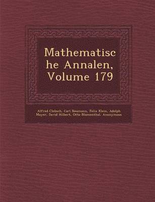 bokomslag Mathematische Annalen, Volume 179