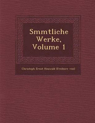 bokomslag S Mmtliche Werke, Volume 1